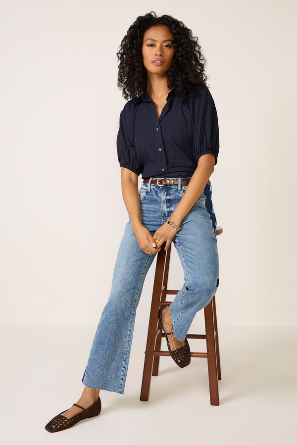 everve Autumn Blouse Navy