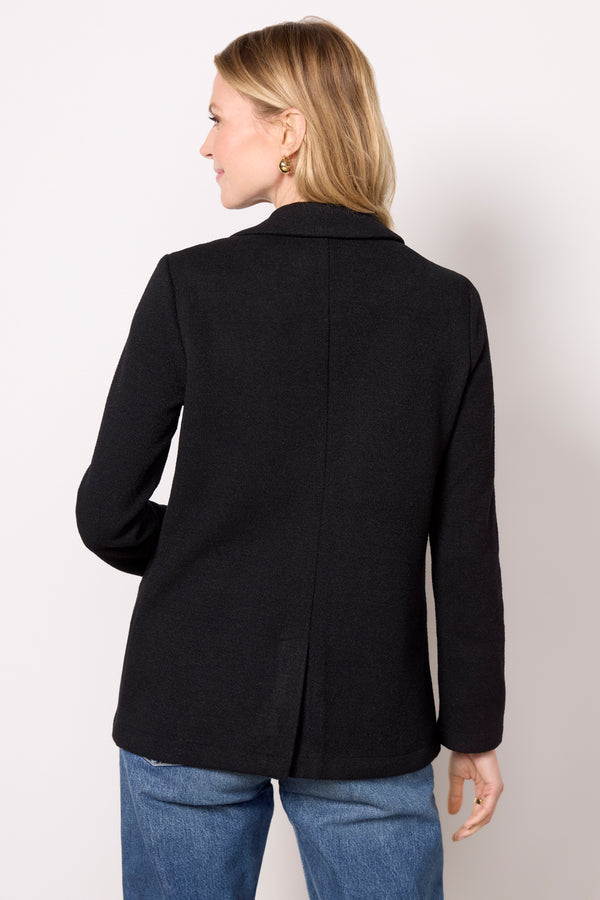 Everve Ava Textured Blazer Black