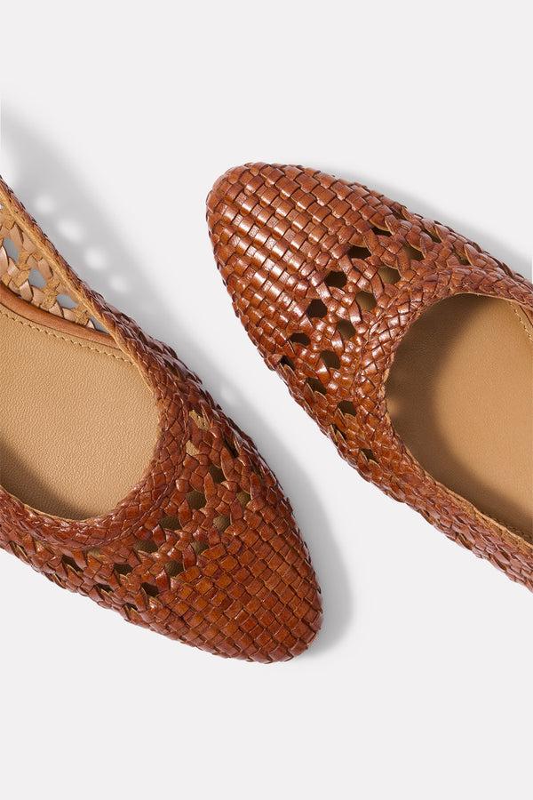 Everve Avalon Woven Flat Tan