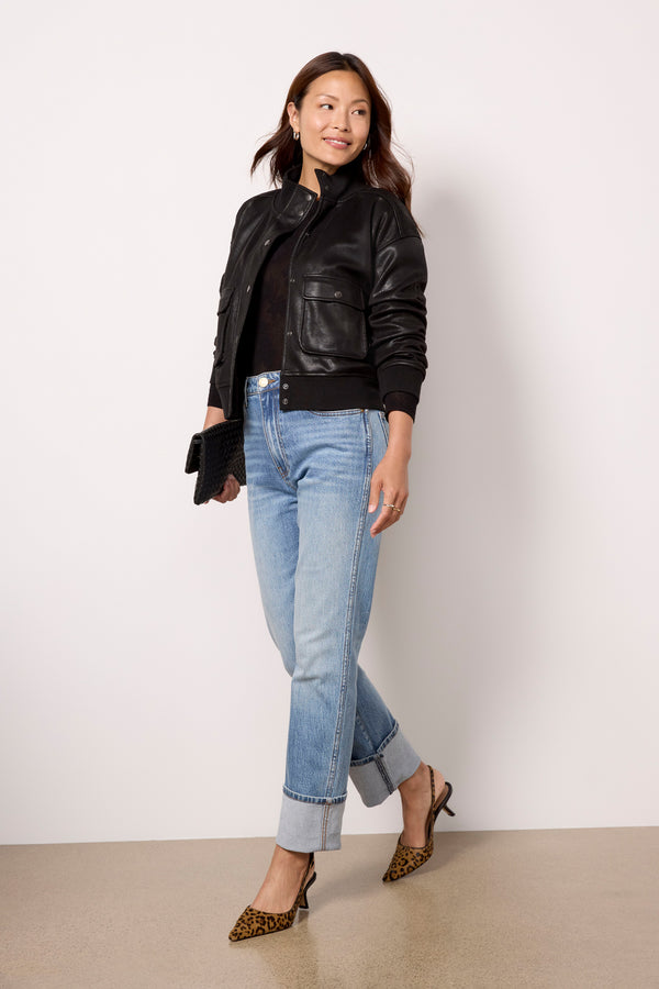 Everve Aviator Bomber Black