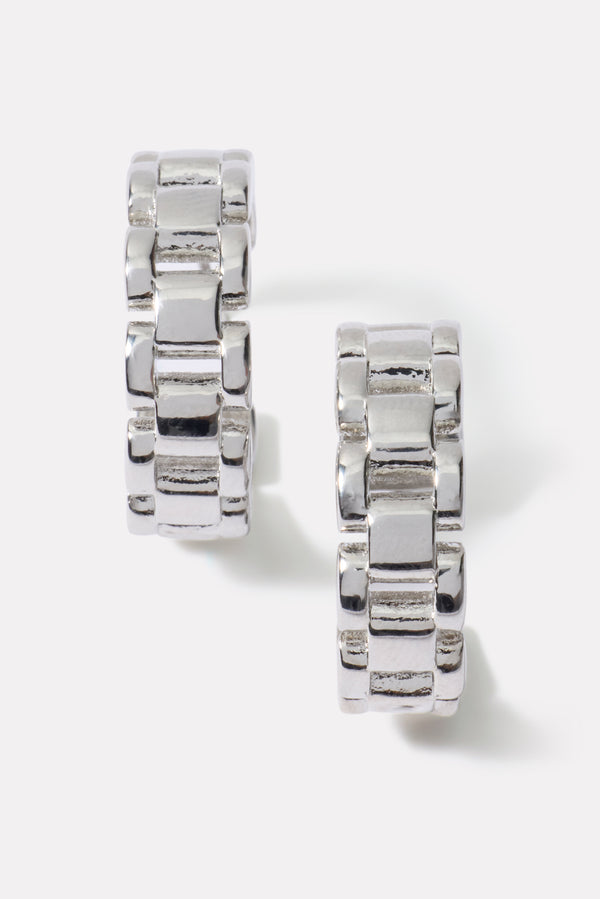 everve Baldwin Hoop Earrings Silver