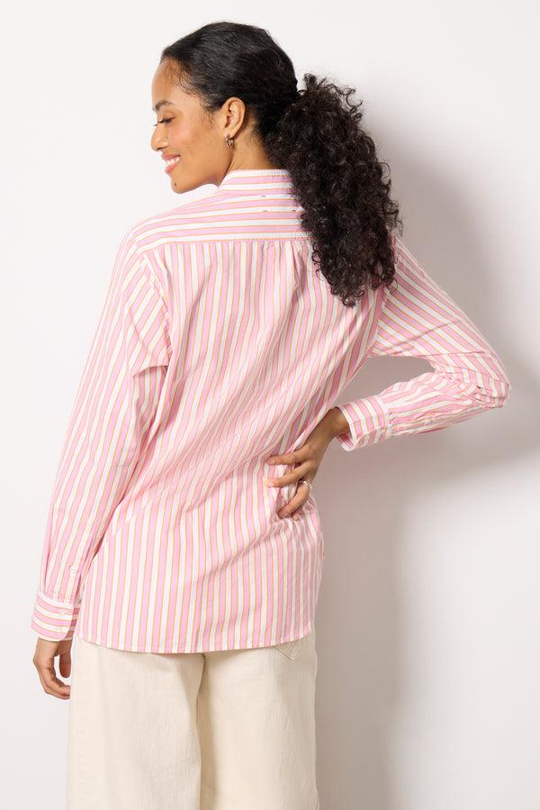 Everve Beau Shirt Pinksorbetstripe