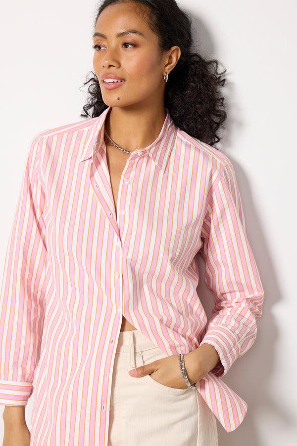 everve Beau Shirt Pinksorbetstripe