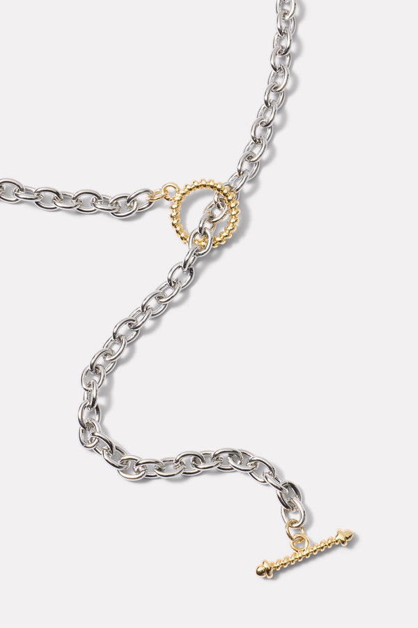 Everve Belmont Long Necklace Gold/Silver