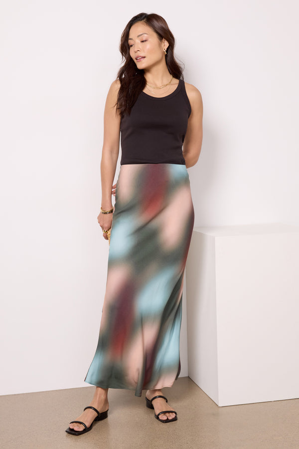 everve Beni Tie Dye Skirt Dusk