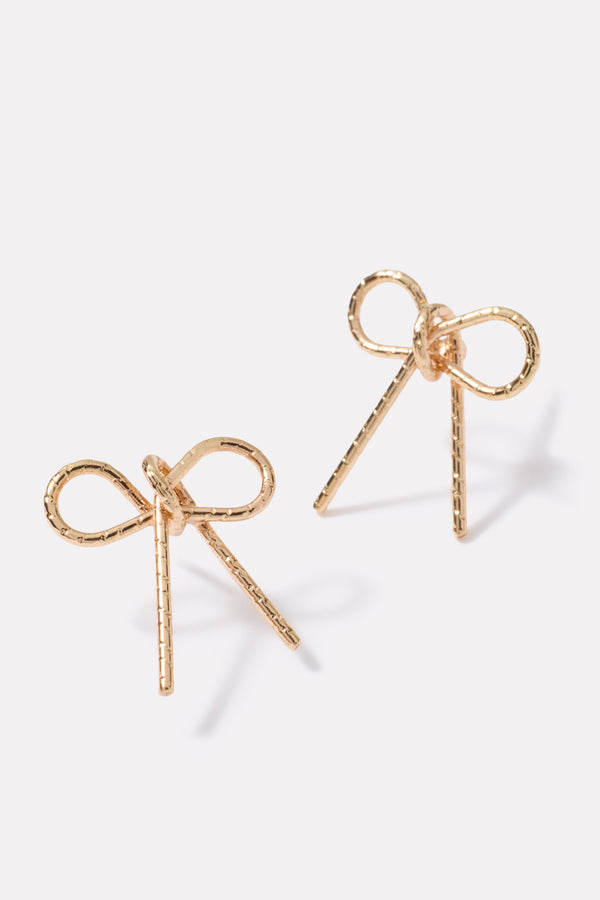 everve Betty Bow Earrings Gold