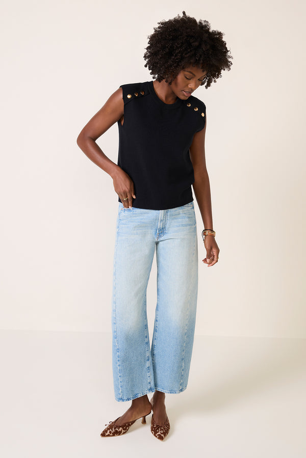 Everve Bevan Crew Neck Sweater Black