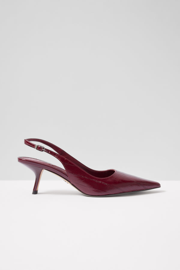 Everve Bianka Sling Back Merlot