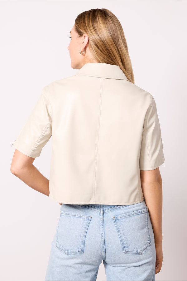 Everve Billie Half Sleeve Moto Dove