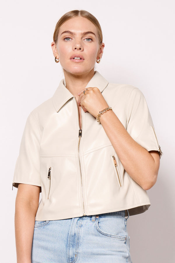 everve Billie Half Sleeve Moto Dove