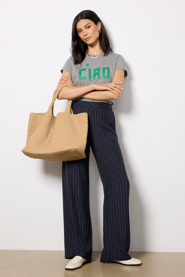 everve Block Ciao Classic Tee Greymelange