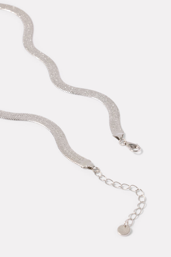Everve Blythe Chain Necklace Silver