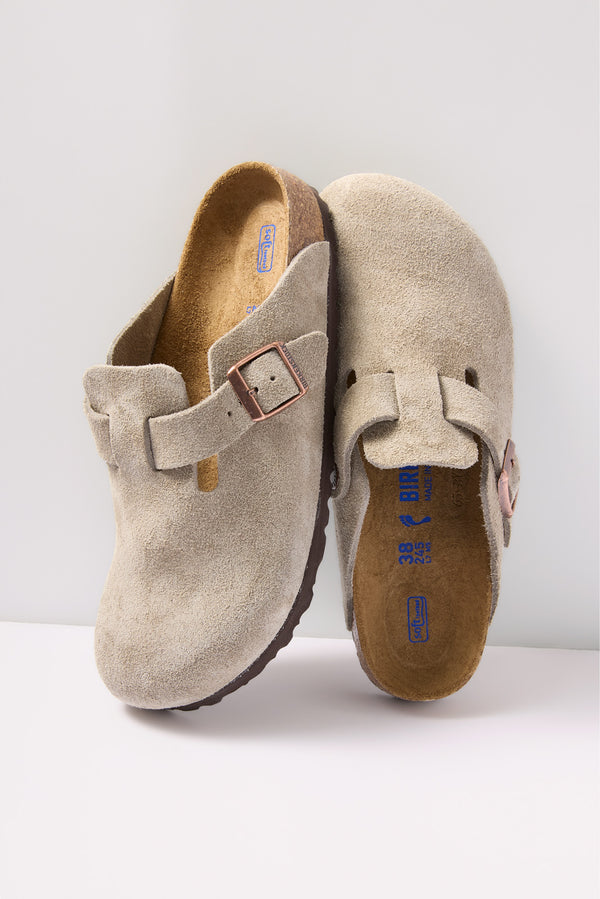 everve Boston Clog Suedetaupe