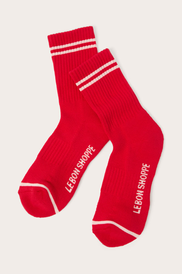everve Boyfriend Socks Red