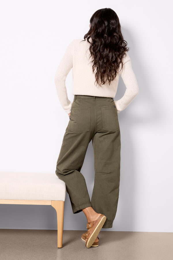 Everve Boyfriend Utility Pant Kalamata