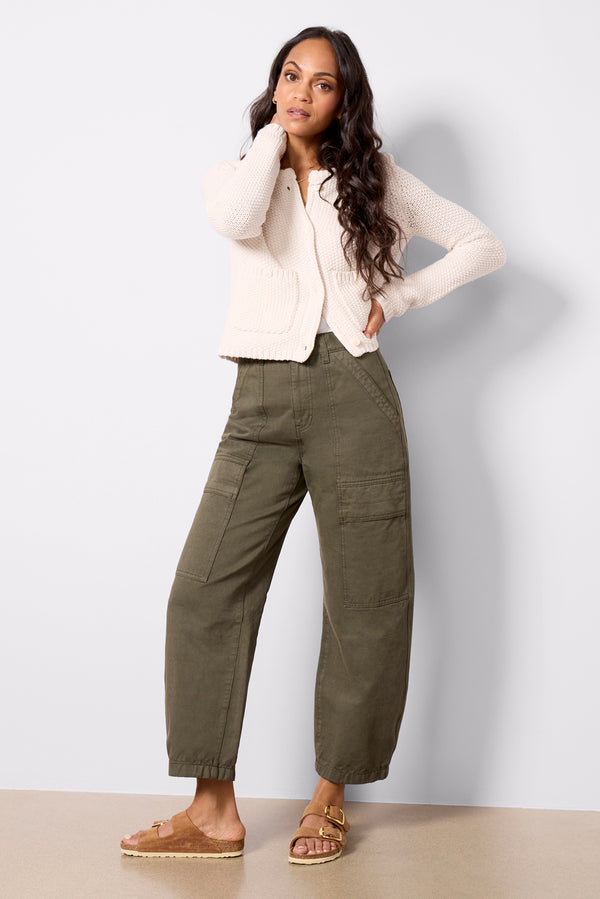 everve Boyfriend Utility Pant Kalamata