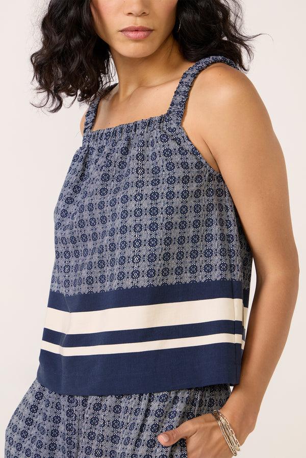 Everve Bria Tile Print Cami Borderprint