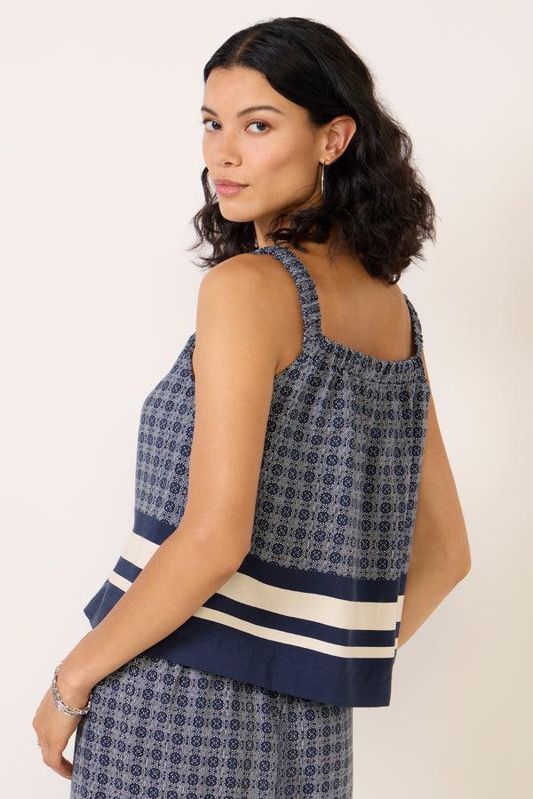 Everve Bria Tile Print Cami Borderprint