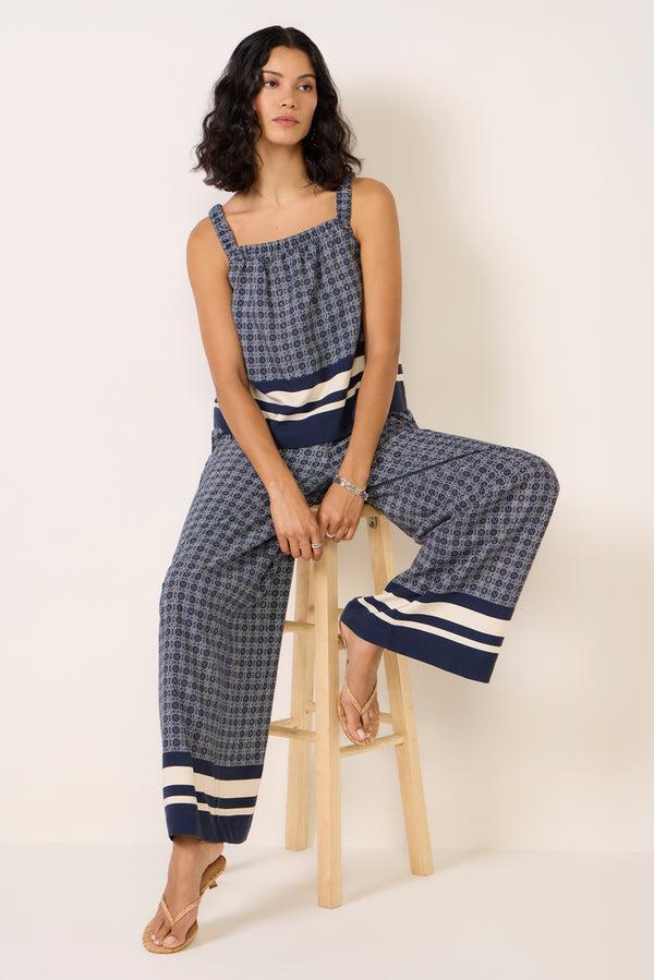 everve Bria Tile Print Cami Borderprint