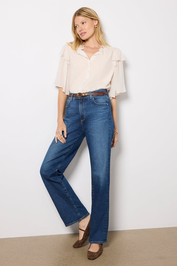 everve Brinley Straight Leg Jean Poetic