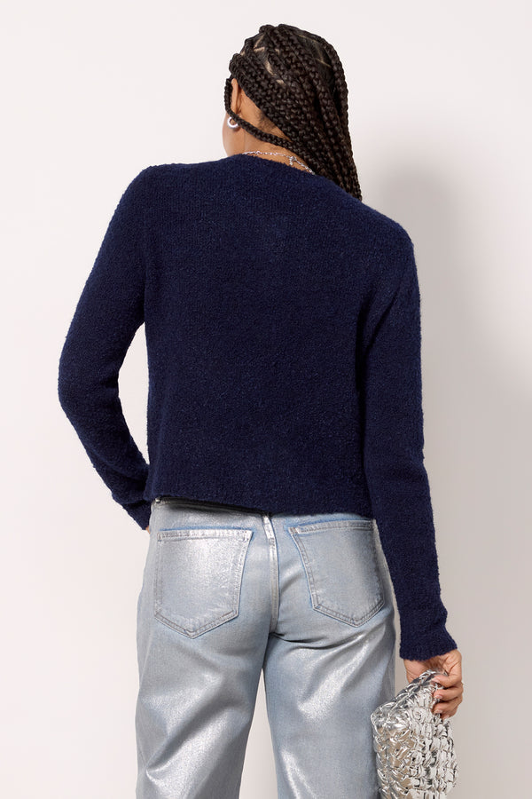 Everve Brooke Cardigan Peacoat