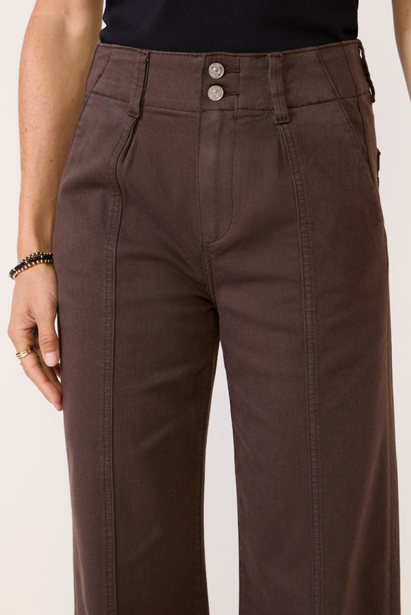 Everve Brooklyn 31` W/ Wide Waistband Richchocolate