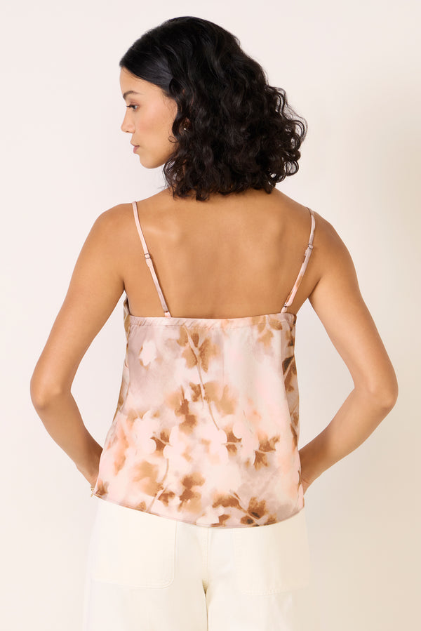 Everve Brooks Printed Satin Cami Pinkprint