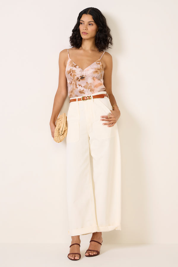 everve Brooks Printed Satin Cami Pinkprint