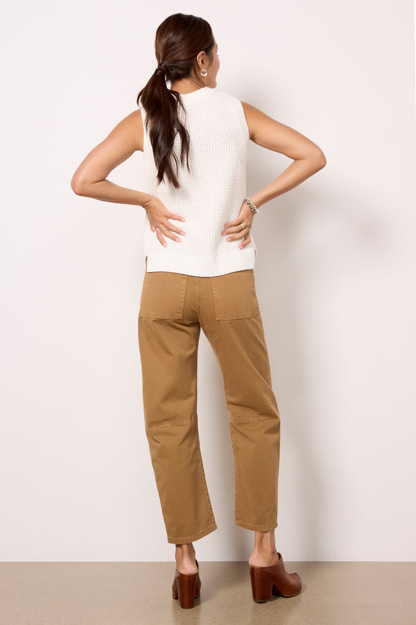 Everve Brylie Barrel Leg Pant Clove