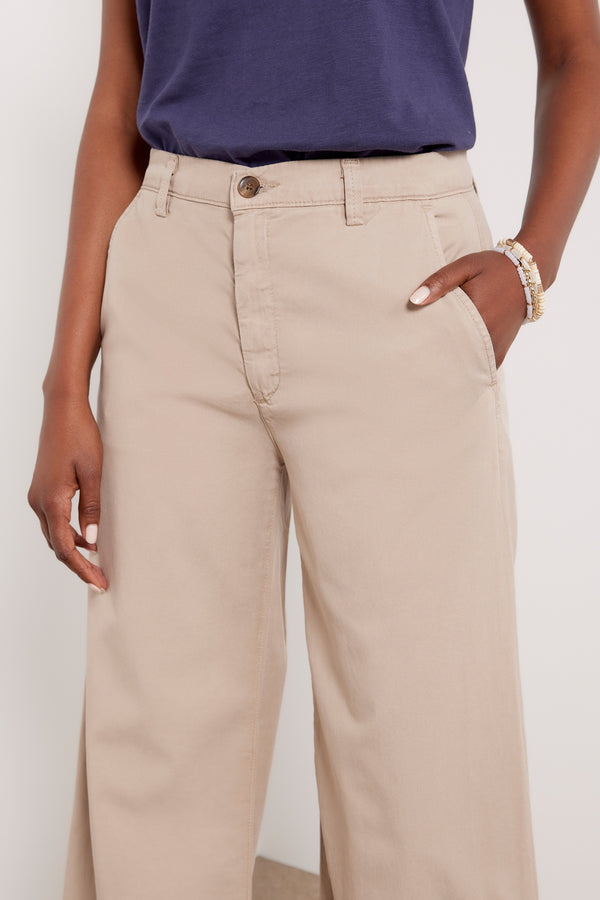 Everve Caden Wide Leg Flax