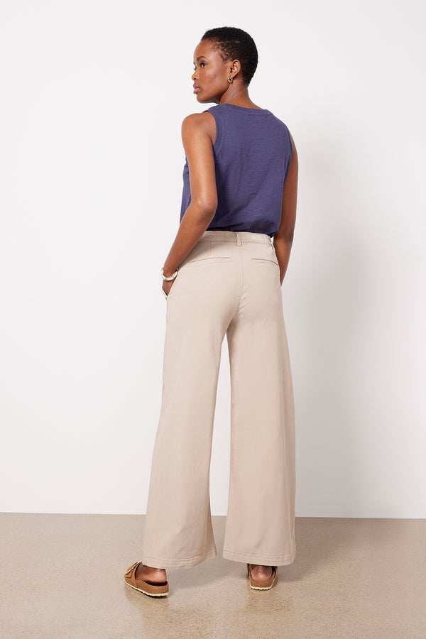 Everve Caden Wide Leg Flax