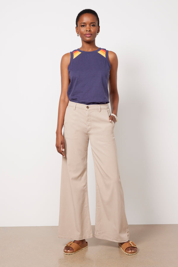 everve Caden Wide Leg Flax