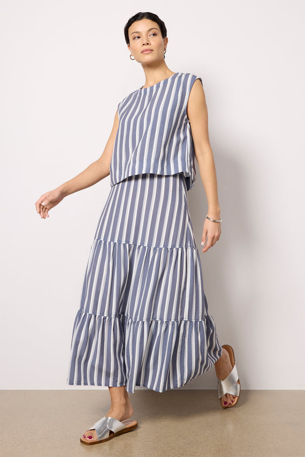 Everve Cali Stripe Shell Bluemarinastripe