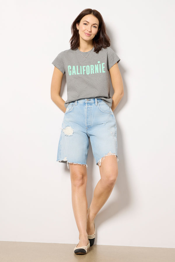 Everve Californie Classic Tee Greymelange