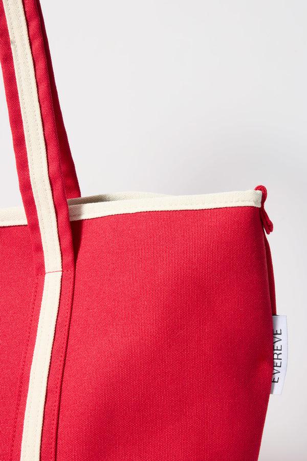 Everve Cameron Canvas Tote Bag Red