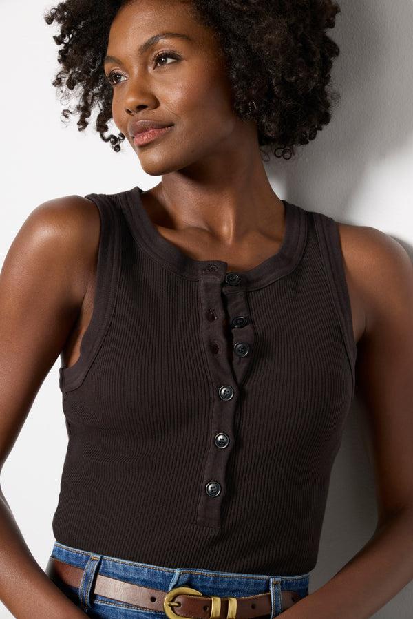 Everve Caralyn Tank Chocolate