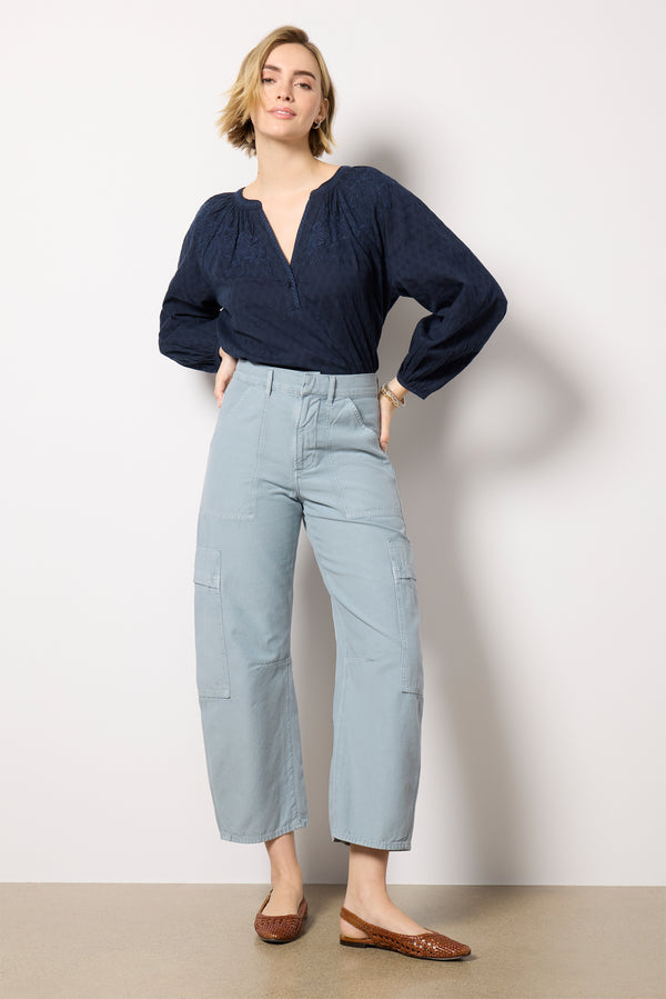 Everve Carina Blouse Navy