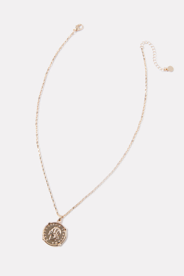everve Carlton Coin Necklace Gold