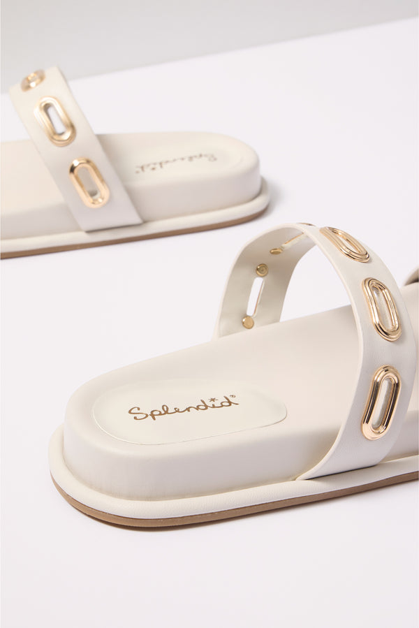 Everve Carmen Slide Sandal Ivory