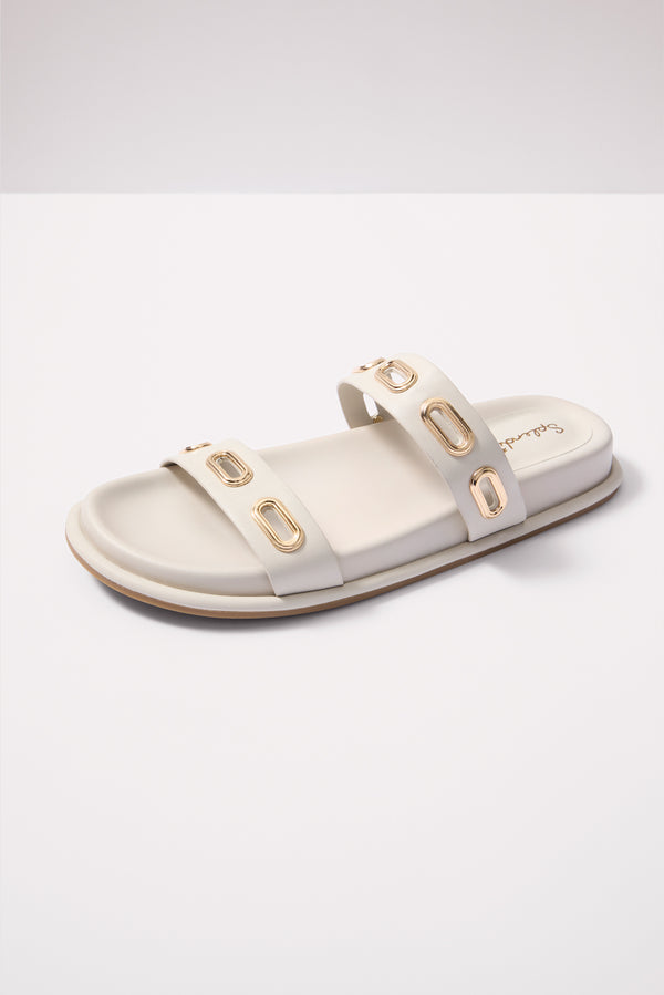 Everve Carmen Slide Sandal Ivory