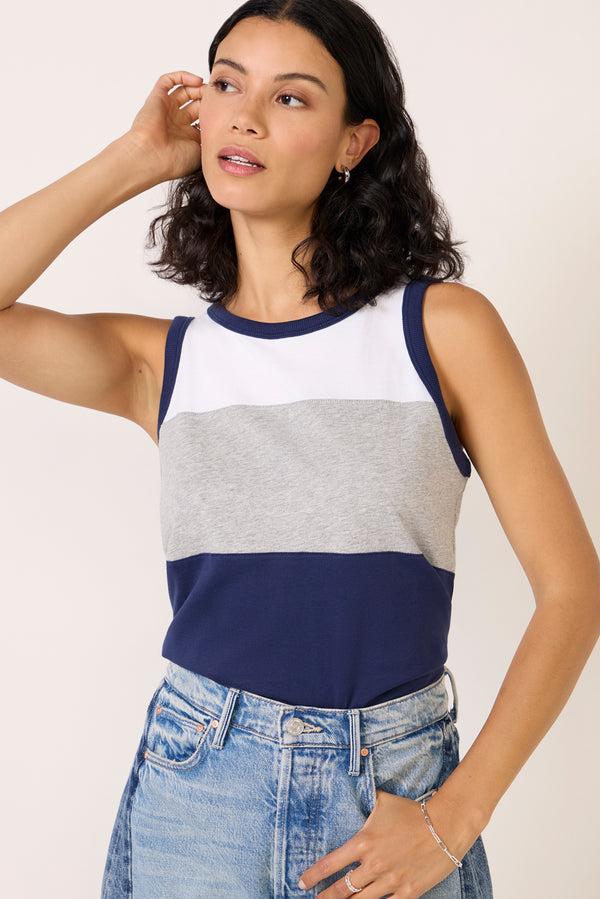 Everve Cass Color Block Tank Neutralcolorblock