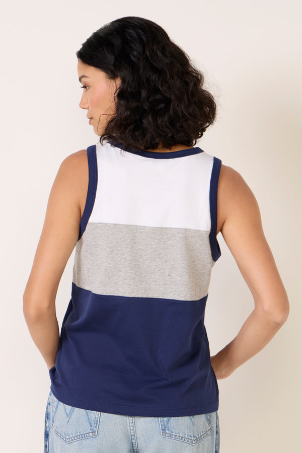 Everve Cass Color Block Tank Neutralcolorblock