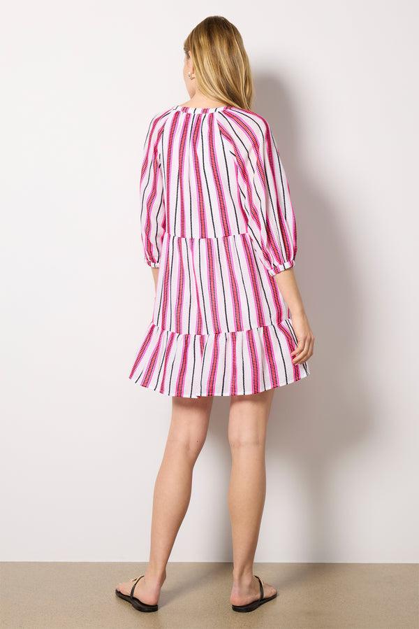 Everve Cassidy Dress Pink/Redstripe