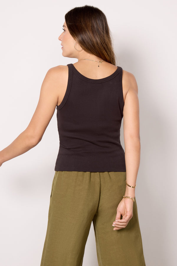 Everve Cassie Binded Tank Black