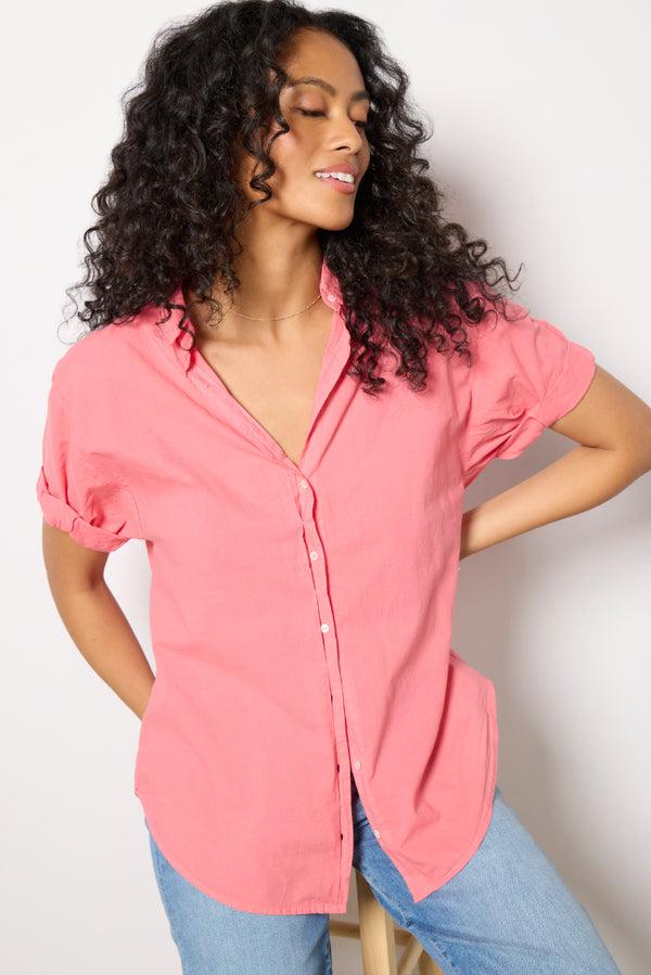 Everve Channing Shirt Sunkisscoral