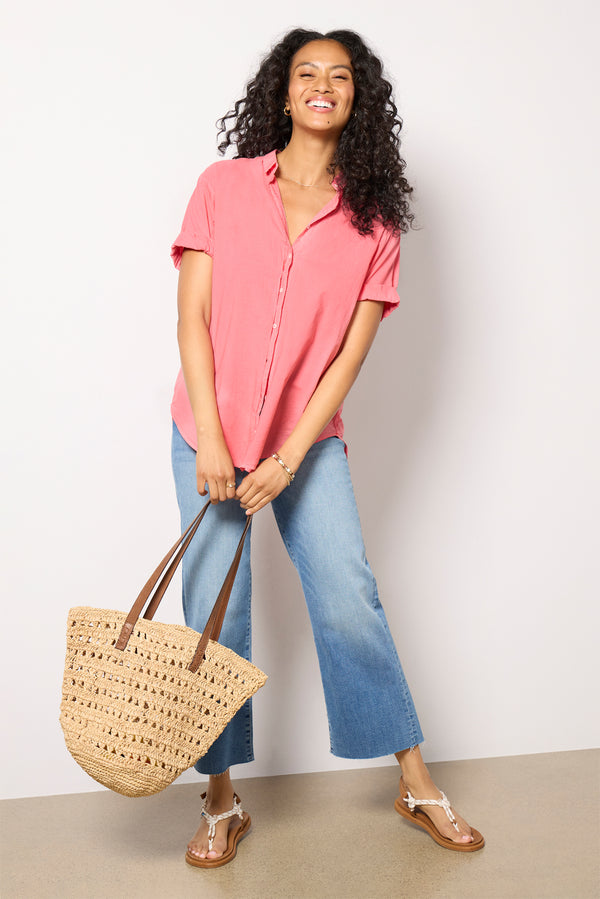 Everve Channing Shirt Sunkisscoral