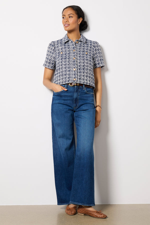 Everve Charlotte Lady Like Jacket Lightchambray