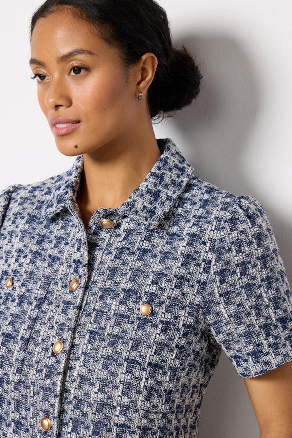 Everve Charlotte Lady Like Jacket Lightchambray