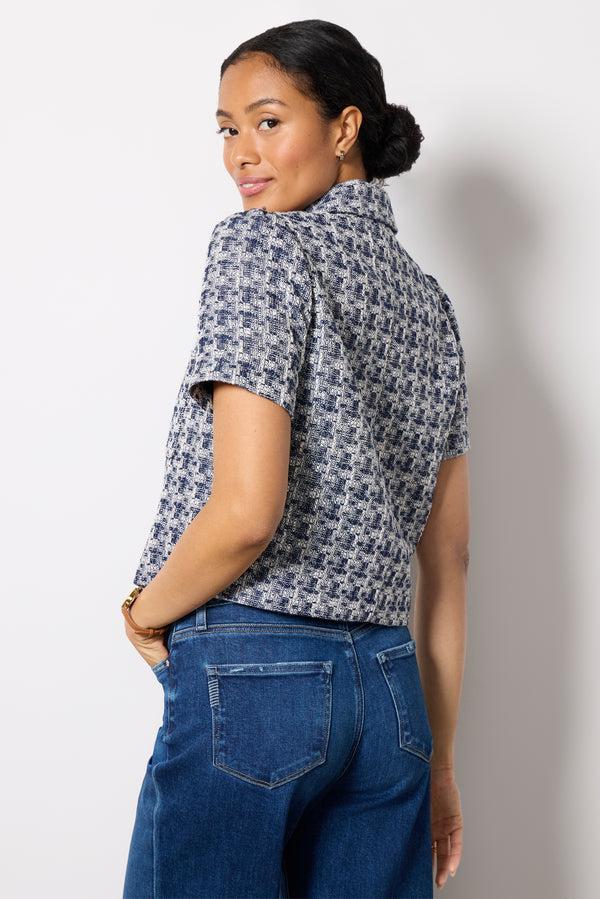 Everve Charlotte Lady Like Jacket Lightchambray