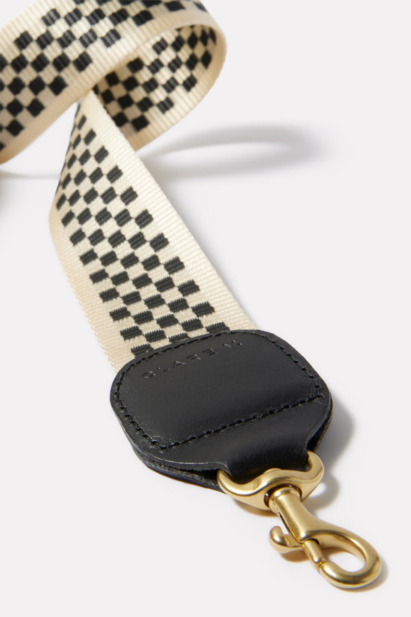 Everve Checkered Crossbody Strap Black/White